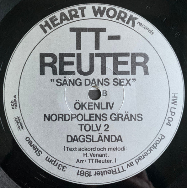 TT-Reuter ~ Sång Dans Sex (Vinyl) - Djungel & Jazz