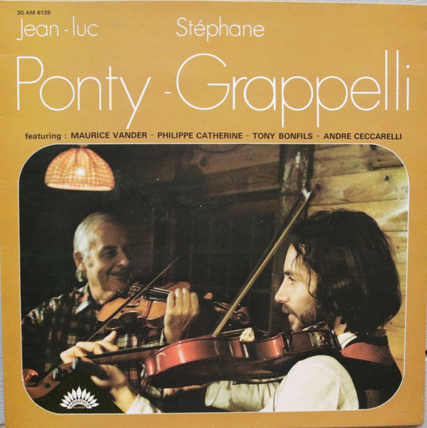 Jean-Luc Ponty / Stéphane Grappelli Featuring Maurice Vander, Philippe Catherine, Tony Bonfils, Andre Ceccarelli ~ Ponty - Grappelli (Vinyl) - Djungel & Jazz