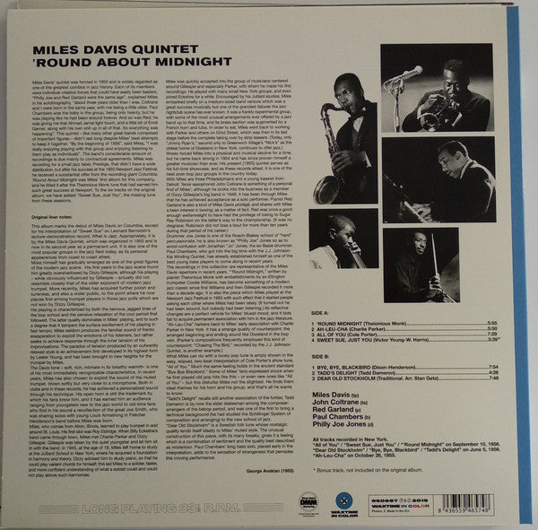 Miles Davis ~ 'Round About Midnight (Vinyl) - Djungel & Jazz