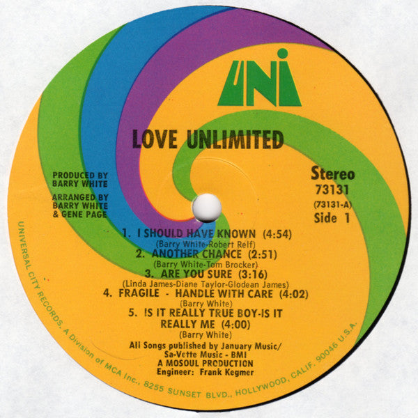 Love Unlimited ~ From A Girl's Point Of View We Give To You... Love Unlimited (Vinyl) - Djungel & Jazz