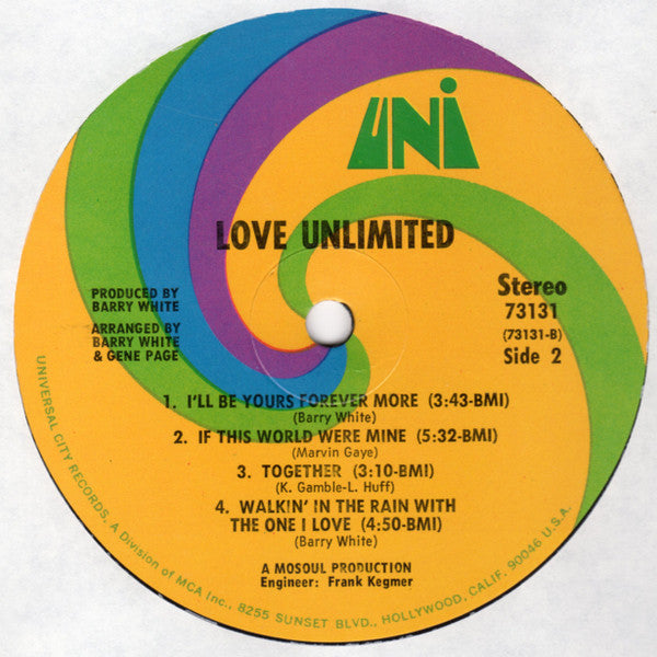 Love Unlimited ~ From A Girl's Point Of View We Give To You... Love Unlimited (Vinyl) - Djungel & Jazz