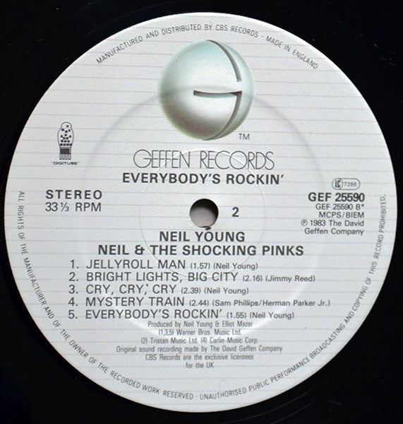 Neil Young & The Shocking Pinks ~ Everybody's Rockin' (Vinyl) - Djungel & Jazz