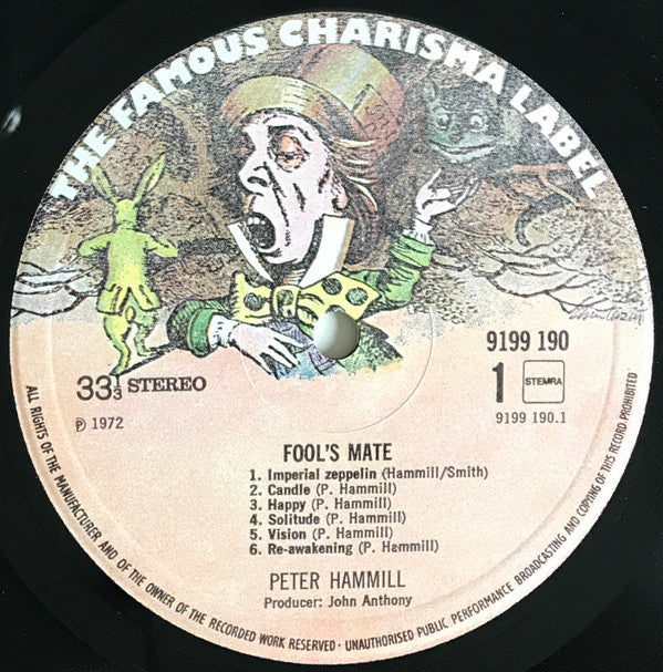 Peter Hammill ~ Fool's Mate (Vinyl) - Djungel & Jazz