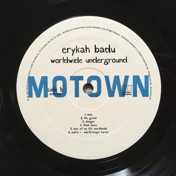 Erykah Badu : Worldwide Underground (LP, Album)