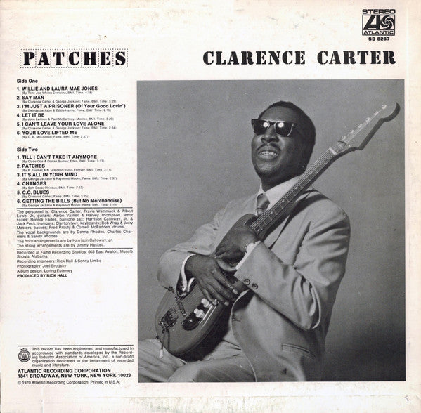 Clarence Carter : Patches (LP, Album, CP )