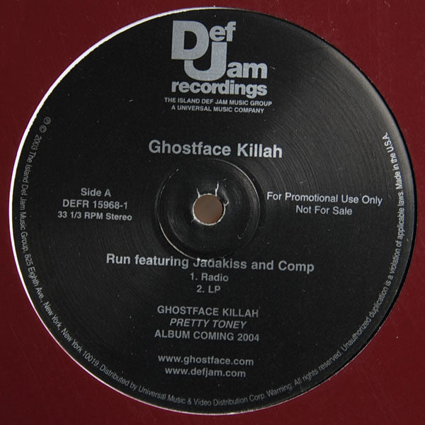 Ghostface Killah ~ Run (Vinyl) - Djungel & Jazz