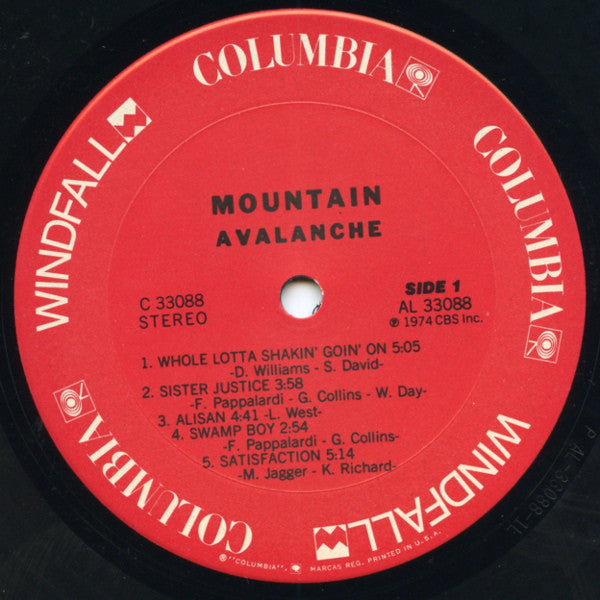 Mountain ~ Avalanche (Vinyl) - Djungel & Jazz