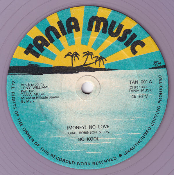 Bo Kool / Funk Masters : (Money) No Love / Love Money (12", Pur)