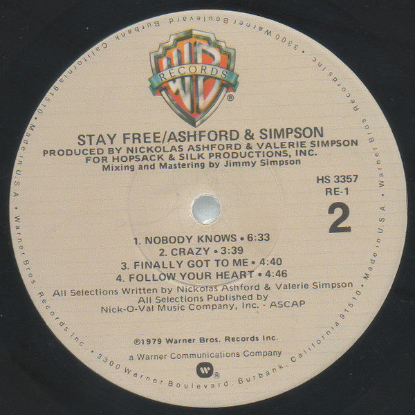 Ashford & Simpson ~ Stay Free (Vinyl) - Djungel & Jazz