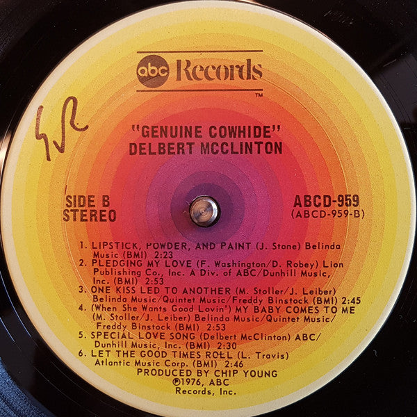 Delbert McClinton : Genuine Cowhide (LP, Album, Ter)