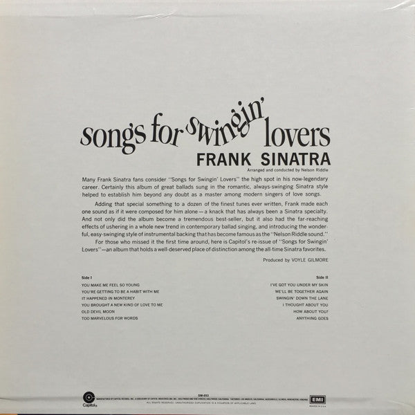 Frank Sinatra ~ Songs For Swingin' Lovers (Vinyl) - Djungel & Jazz