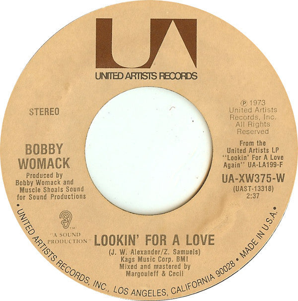 Bobby Womack ~ Lookin' For A Love / Let It Hang Out (Vinyl) - Djungel & Jazz