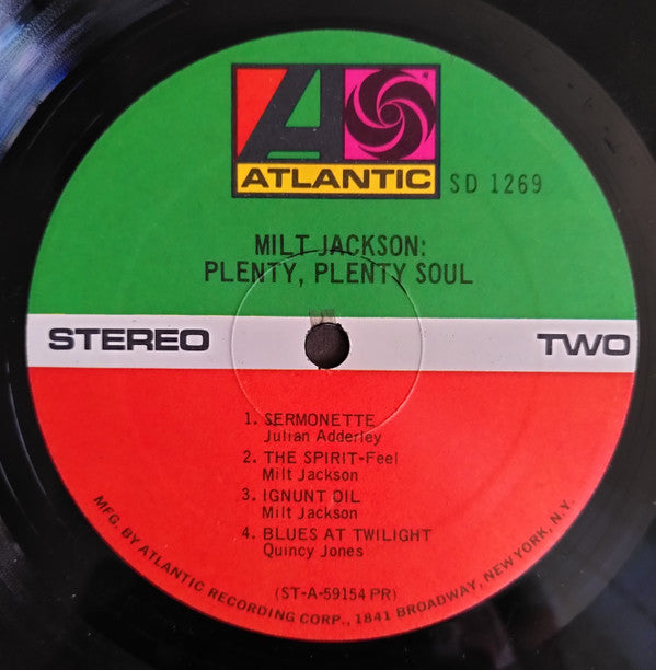 Milt Jackson ~ Plenty, Plenty Soul (Vinyl) - Djungel & Jazz