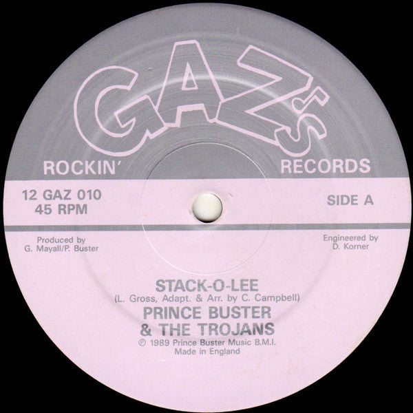 Prince Buster And The Trojans : Stack-O-Lee (12", Single)