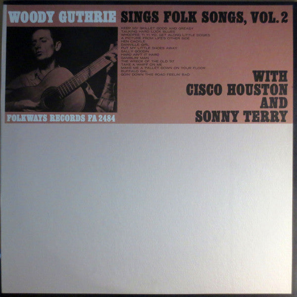 Woody Guthrie with Cisco Houston and Sonny Terry ~ Sings Folk Songs, Vol. 2 (Vinyl) - Djungel & Jazz