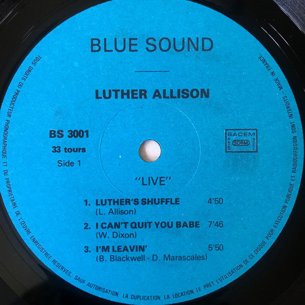 Luther Allison ~ Live (Vinyl) - Djungel & Jazz