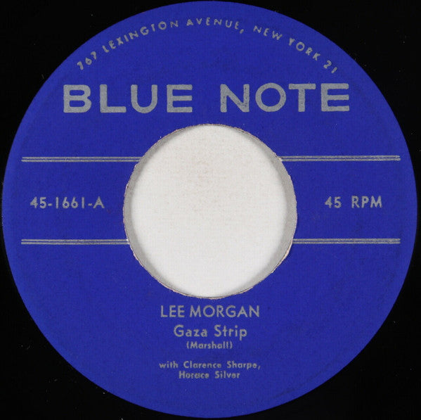 Lee Morgan : Gaza Strip / Reggie Of Chester (7", Single, Mono)