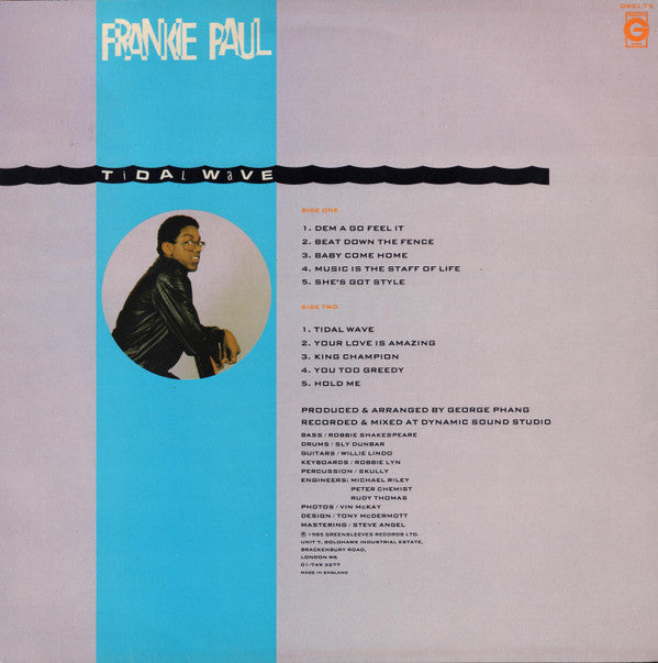 Frankie Paul : Tidal Wave (LP, Album)