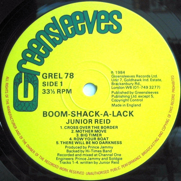 Junior Reid : Boom-Shack-A-Lack (LP, Album)