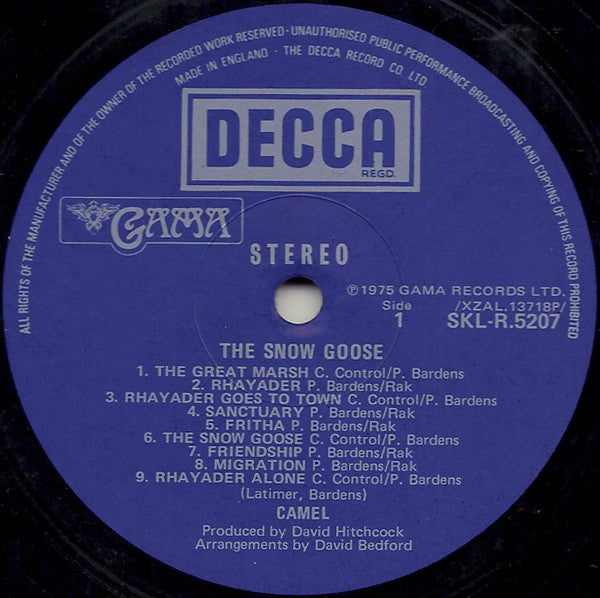 Camel ~ The Snow Goose (Vinyl) - Djungel & Jazz