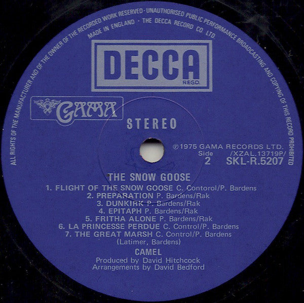 Camel ~ The Snow Goose (Vinyl) - Djungel & Jazz