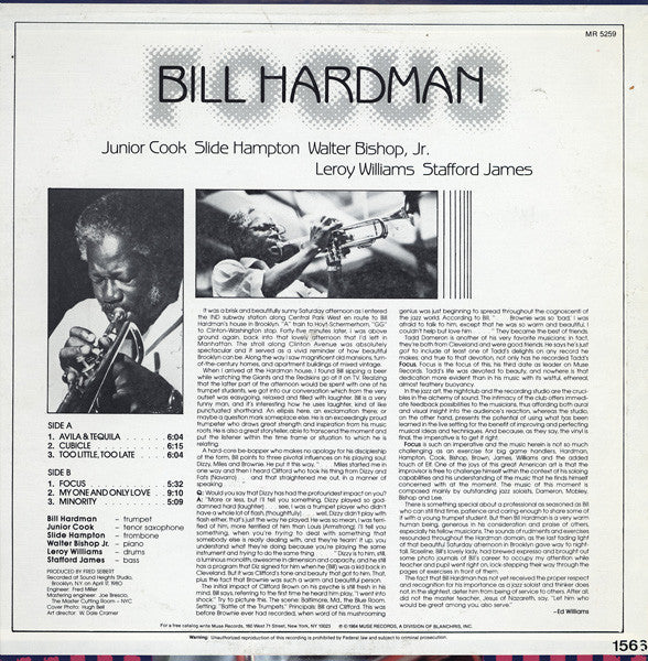 Bill Hardman ~ Focus (Vinyl) - Djungel & Jazz