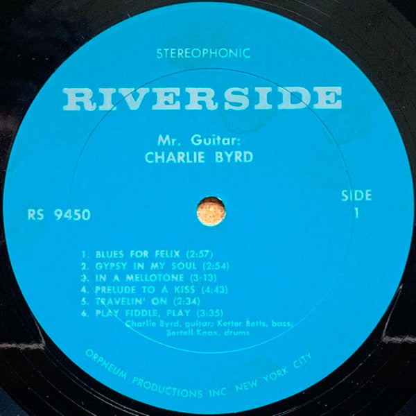Charlie Byrd : Mr. Guitar (LP, Album, RE)
