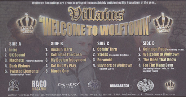 Villains ~ Welcome To Wolftown (Vinyl) - Djungel & Jazz