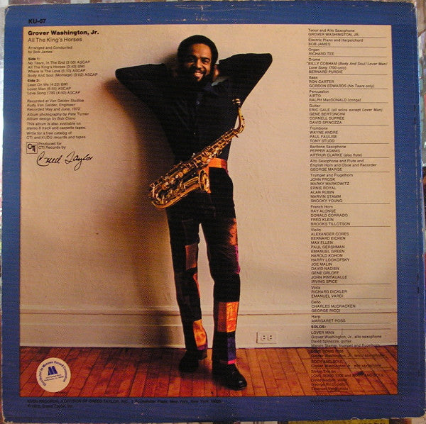 Grover Washington, Jr. : All The King's Horses (LP, Album)