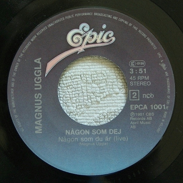 Magnus Uggla : Sommartid (Ny Version) (7", Single)