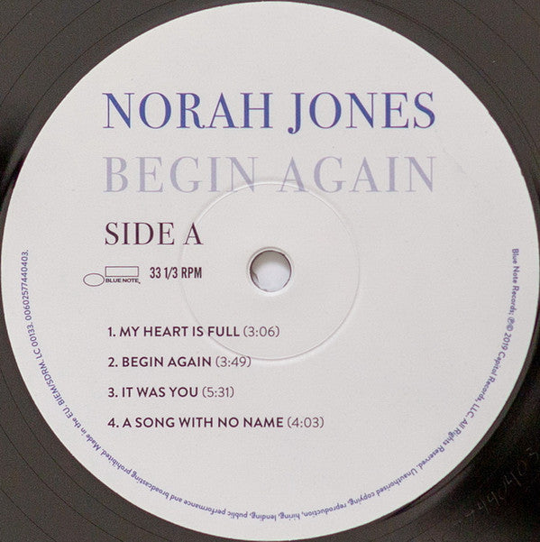 Norah Jones : Begin Again (LP, Album)