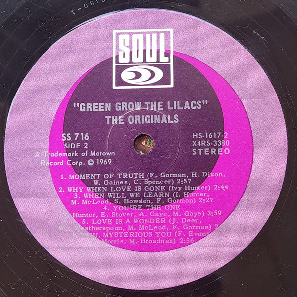 The Originals ~ Green Grow The Lilacs (Vinyl) - Djungel & Jazz