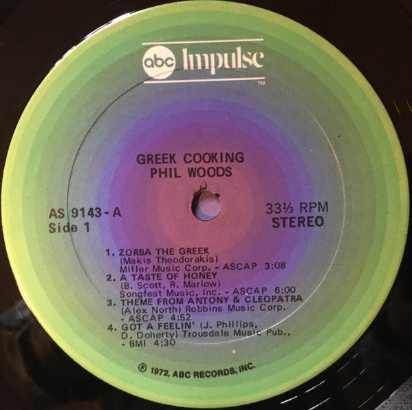 Phil Woods ~ Greek Cooking (Vinyl) - Djungel & Jazz