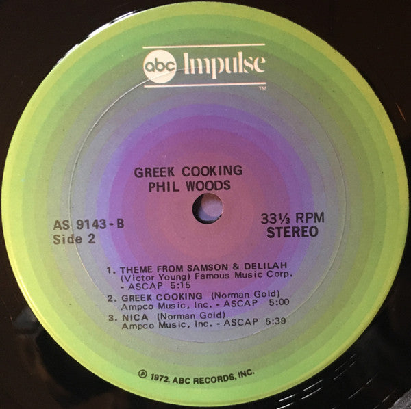 Phil Woods ~ Greek Cooking (Vinyl) - Djungel & Jazz