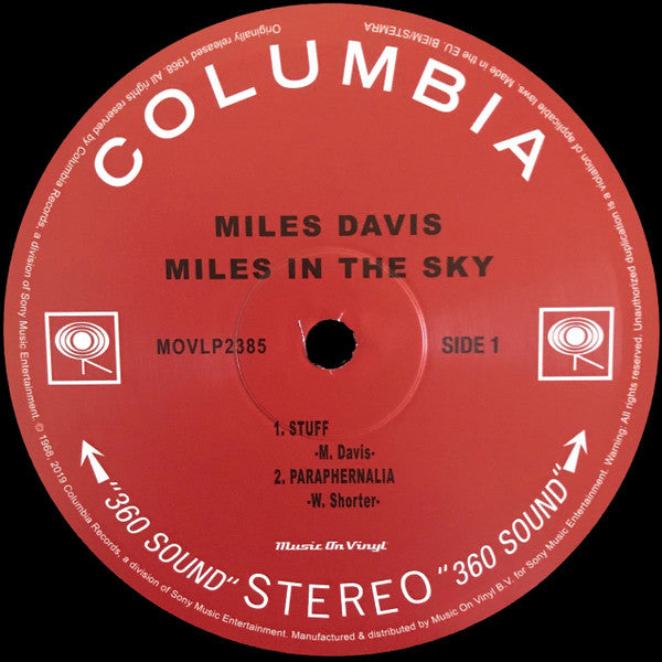 Miles Davis ~ Miles In The Sky (Vinyl) - Djungel & Jazz