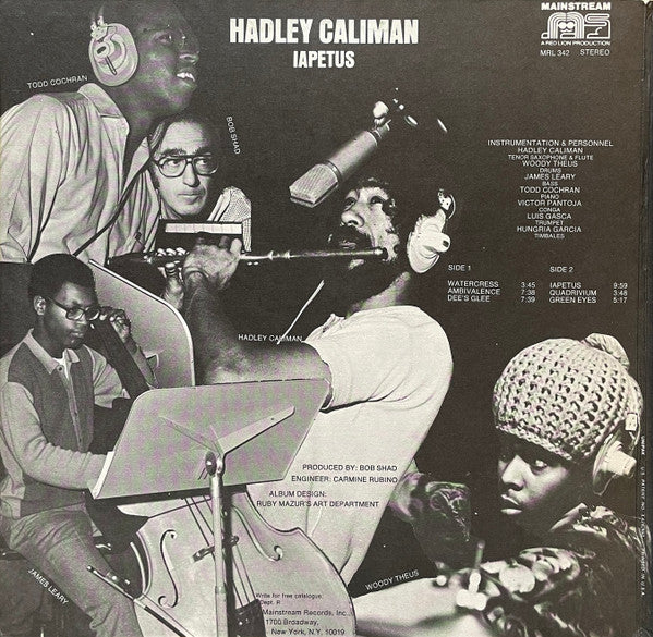 Hadley Caliman ~ Iapetus (Vinyl) - Djungel & Jazz