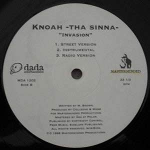 Knoah Tha Sinna : Mad Beef (12")