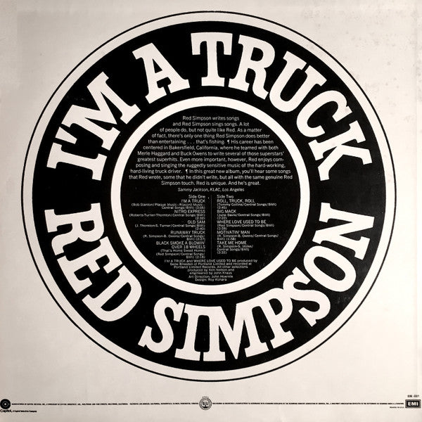 Red Simpson ~ I'm A Truck (Vinyl) - Djungel & Jazz