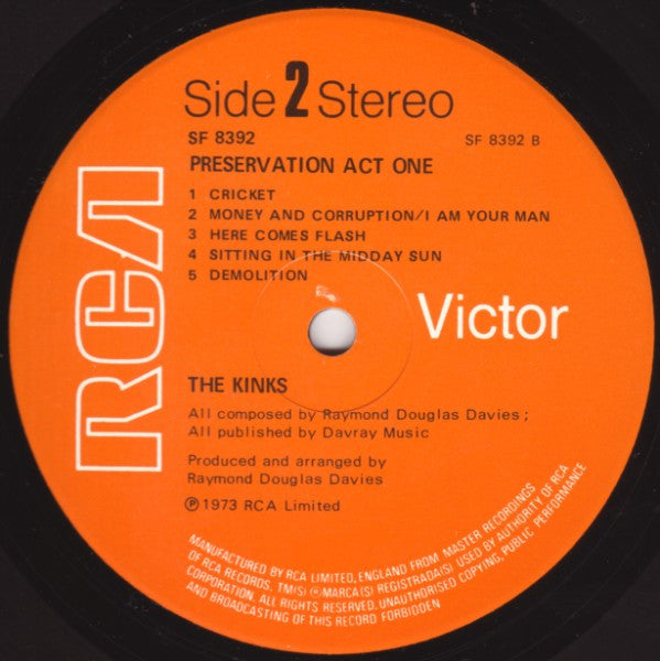 The Kinks ~ Preservation Act 1 (Vinyl) - Djungel & Jazz