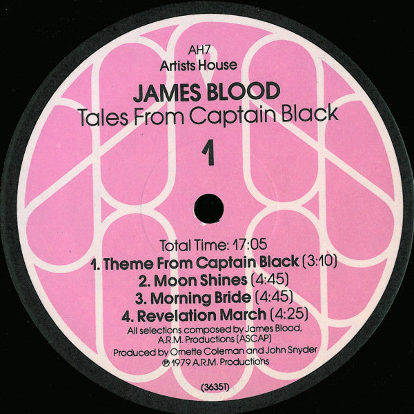 James Blood* : Tales Of Captain Black (LP, Album)