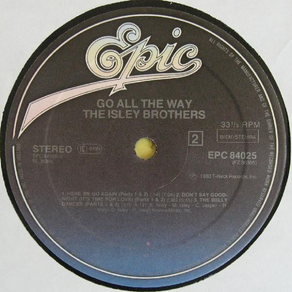 The Isley Brothers : Go All The Way (LP, Album)