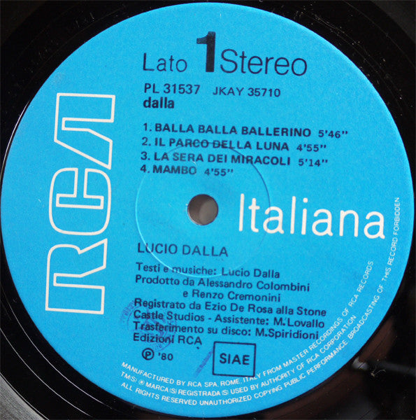Dalla* : Dalla (LP, Album, Gat)