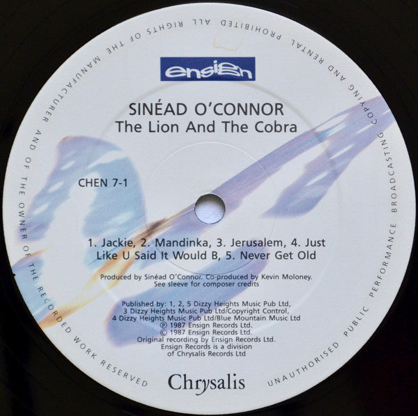 Sinéad O'Connor ~ The Lion And The Cobra (Vinyl) - Djungel & Jazz