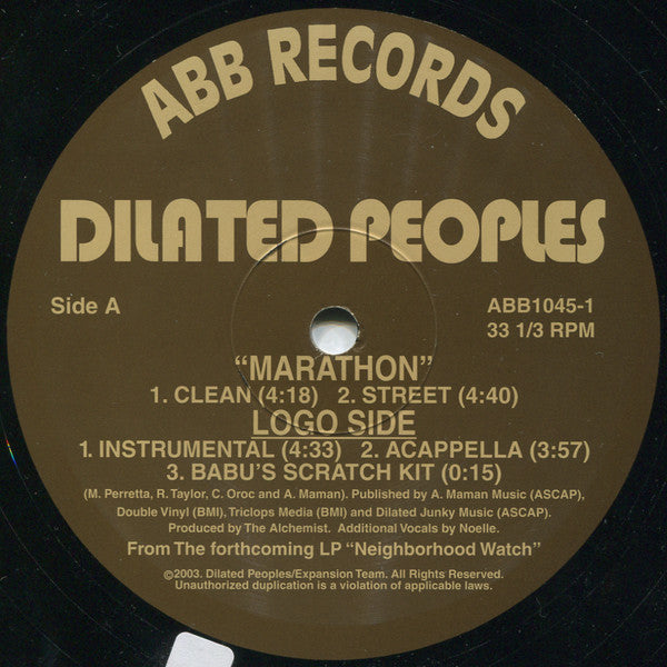 Dilated Peoples : Marathon (12")