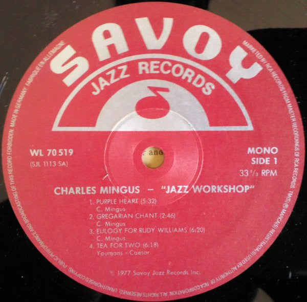 Charles Mingus ~ Jazz Workshop (Vinyl) - Djungel & Jazz