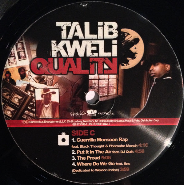 Talib Kweli Quality 2LP レコード 2xLP: Talib Kweli - Quality