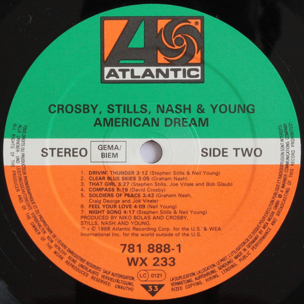 Crosby, Stills, Nash & Young : American Dream (LP, Album)