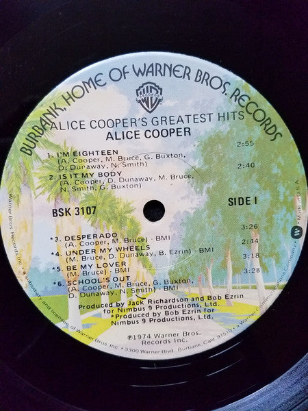 Alice Cooper : Alice Cooper's Greatest Hits (LP, Comp, RE, Jac)