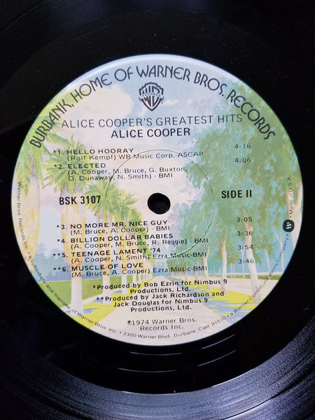Alice Cooper : Alice Cooper's Greatest Hits (LP, Comp, RE, Jac)