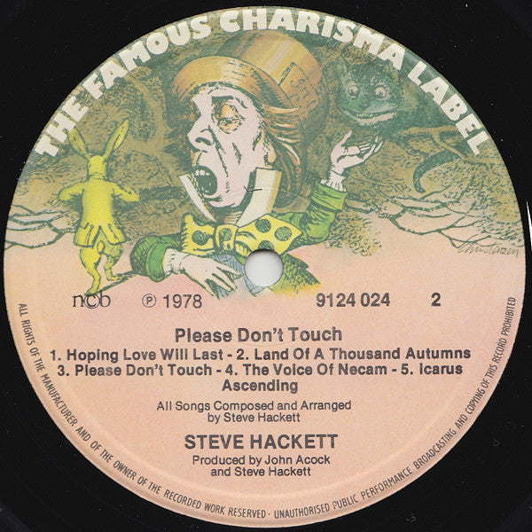 Steve Hackett ~ Please Don't Touch! (Vinyl) - Djungel & Jazz